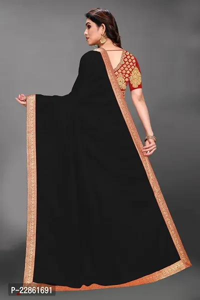 Stylish Chiffon Saree with Blouse piece For Women-thumb3