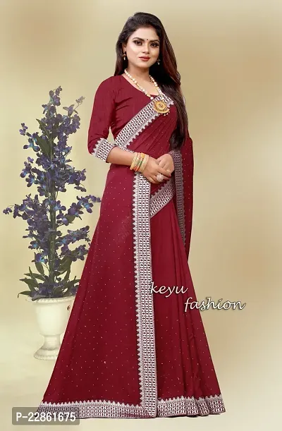 Stylish Georgette Saree with Blouse piece For Women