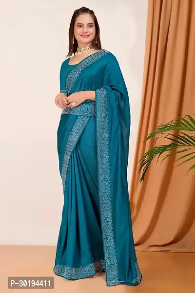 Stylish Georgette Embelished Sarees With Blouse-thumb0