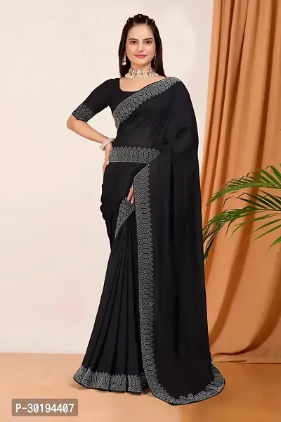 Stylish Georgette Embelished Sarees With Blouse-thumb0