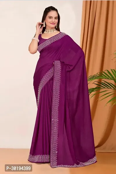 Stylish Georgette Embelished Sarees With Blouse-thumb0