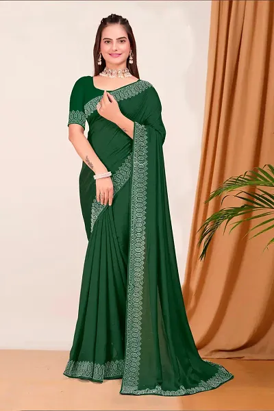 Elegant Art Silk Saree with Blouse piece 