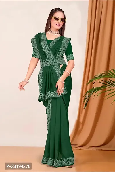 Stylish Georgette Embelished Sarees With Blouse-thumb0