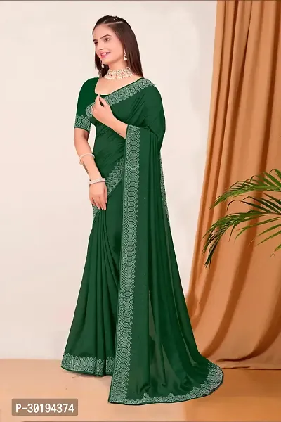 Stylish Georgette Embelished Sarees With Blouse