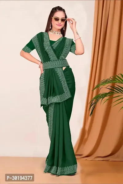 Stylish Georgette Embelished Sarees With Blouse