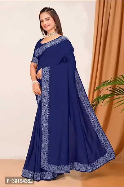 Stylish Georgette Embelished Sarees With Blouse