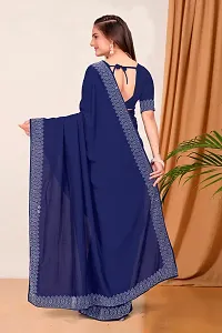 Stylish Georgette Embelished Sarees With Blouse-thumb1