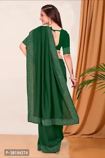 Stylish Georgette Embelished Sarees With Blouse-thumb2