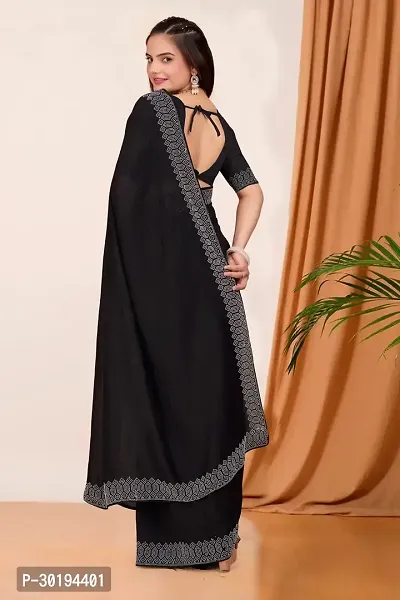 Stylish Georgette Embelished Sarees With Blouse-thumb2