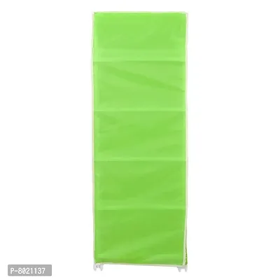 Multipurpose Premium Plastic Baby almirah, Kids Wardrobe, Cloth Organizer, Folding almirah, Toy Box (5 Shelf, Green)-thumb2