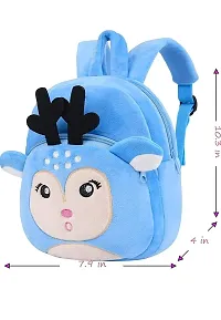 JSRe Sky Deer Funny Kids School Bag Soft Plush Backpacks Cartoon Boys Girls Baby (2-5 Years)-thumb2