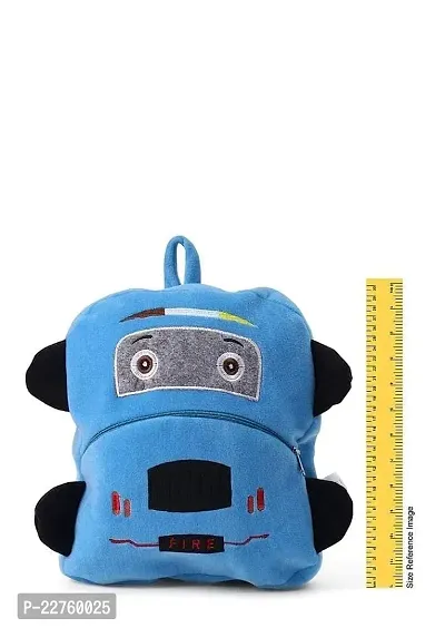 Fire Kids School Bag Soft Plush Backpacks Cartoon Boys Girls Baby (2-5 Years) (Sky Fire)-thumb3