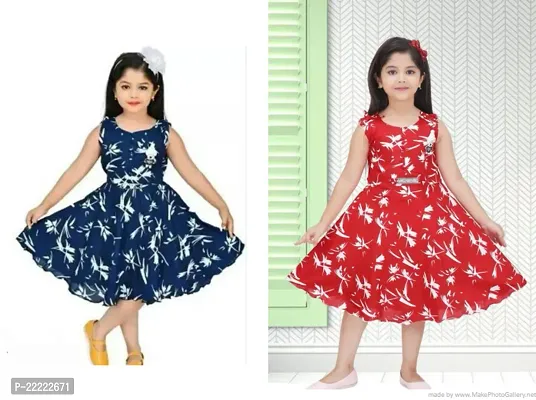 Stylish Cotton Frocks For Girl Pack Of 2