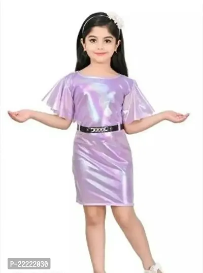 Stylish Cotton A-Line Dress For Girl-thumb0