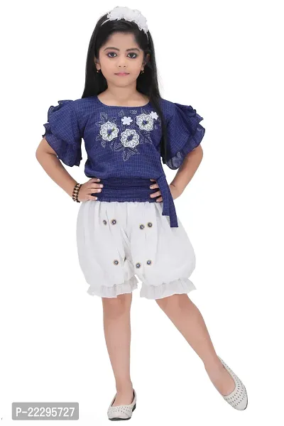 Stylish Girls Cotton Top with Bottom Set Pack of 1