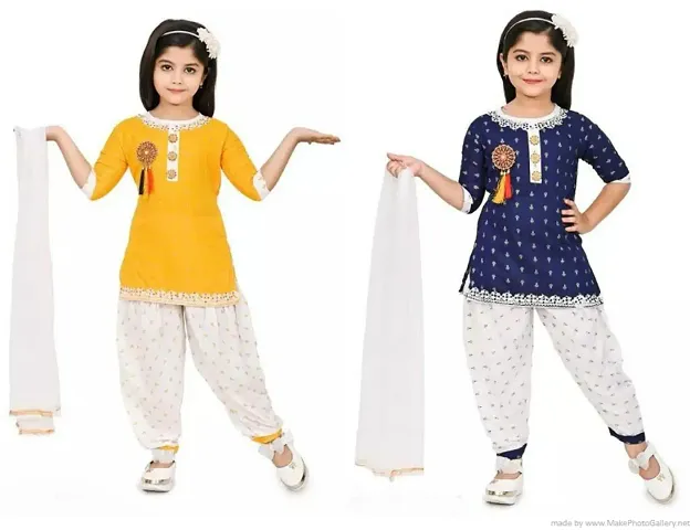 Stylish Girls Top with Bottom Set Pack of 2