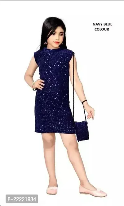 Stylish Cotton A-Line Dress For Girl