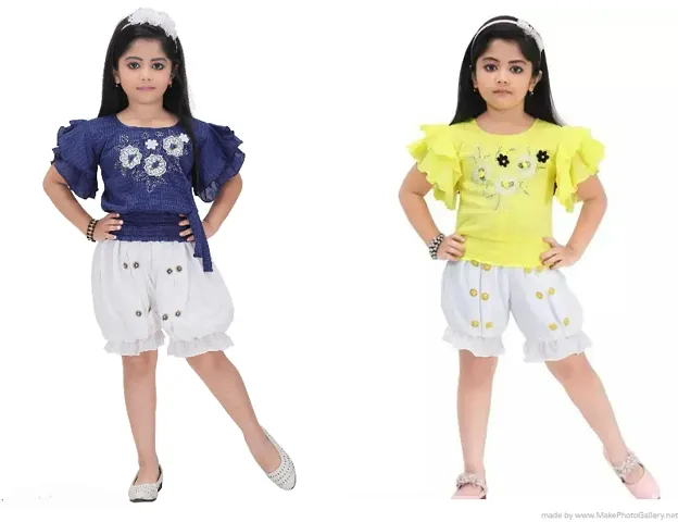 Stylish Girls Top with Bottom Set Pack of 2