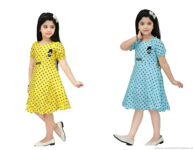 Stylish Frocks For Girl Pack Of 2