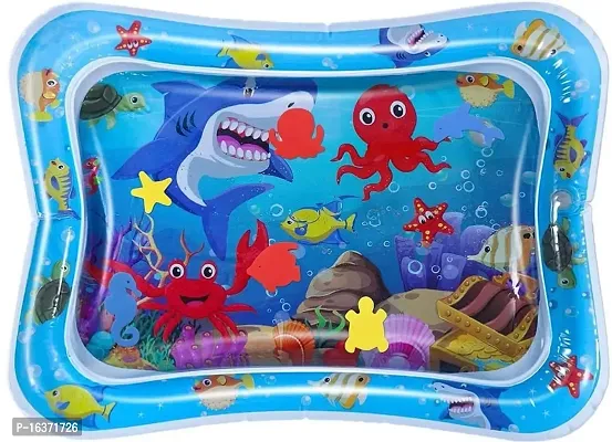 Meera's Era Baby Kids Water Play Mat | Inflatable Tummy Time Leakproof Water Play Mat | Fun Activity Play Center Indoor and Outdoor Water Play Mat for Baby -Assorted Colour (69 x 50 x 8 cm) | BPM-52-thumb0