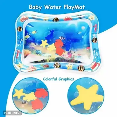 Meera's Era Baby Kids Water Play Mat | Inflatable Tummy Time Leakproof Water Play Mat | Fun Activity Play Center Indoor and Outdoor Water Play Mat for Baby -Assorted Colour (69 x 50 x 8 cm) | BPM-99-thumb2