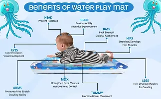 Meera's Era Baby Kids Water Play Mat Toys Tummy Time Leak-Proof Water Play Mat, Fun Activity Play Center Indoor and Outdoor Water Play Mat for Baby (Water Play Mat)-thumb1