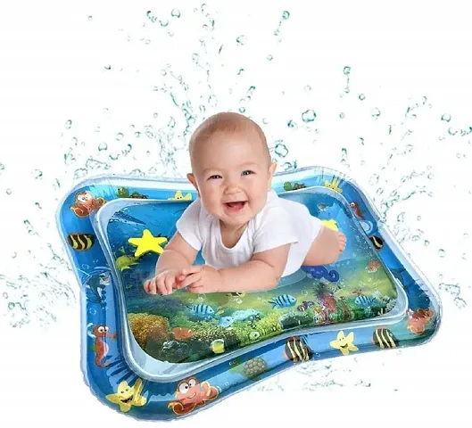 Meera's Era Baby Kids Water Play Mat | Inflatable Tummy Time Leakproof Water Play Mat | Fun Activity Play Center Indoor and Outdoor Water Play Mat for Baby -Assorted Colour (69 x 50 x 8 cm) | BPM-60