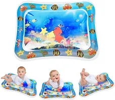 Meera's Era Baby Kids Water Play Mat | Inflatable Tummy Time Leakproof Water Play Mat | Fun Activity Play Center Indoor and Outdoor Water Play Mat for Baby -Assorted Colour (69 x 50 x 8 cm) | BPM-11-thumb1