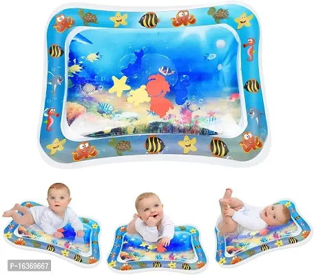 Meera's Era Baby Kids Water Play Mat | Inflatable Tummy Time Leakproof Water Play Mat | Fun Activity Play Center Indoor and Outdoor Water Play Mat for Baby -Assorted Colour (69 x 50 x 8 cm) | BPM-11-thumb2