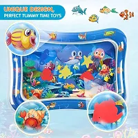Meera's Era Baby Kids Water Play Mat | Inflatable Tummy Time Leakproof Water Play Mat | Fun Activity Play Center Indoor and Outdoor Water Play Mat for Baby -Assorted Colour (69 x 50 x 8 cm) | BPM-76-thumb1