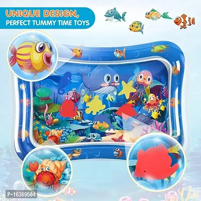 Meera's Era Baby Kids Water Play Mat | Inflatable Tummy Time Leakproof Water Play Mat | Fun Activity Play Center Indoor and Outdoor Water Play Mat for Baby -Assorted Colour (69 x 50 x 8 cm) | BPM-76-thumb2