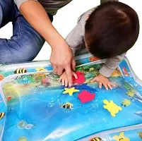 Meera's Era Baby Kids Water Play Mat | Inflatable Tummy Time Leakproof Water Play Mat | Fun Activity Play Center Indoor and Outdoor Water Play Mat for Baby -Assorted Colour (69 x 50 x 8 cm) | BPM-86-thumb2