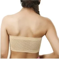 Meera's Era Tube Bra Non Padded Pack of 2(Size-28 to 34,Color- White,Beige)-thumb1