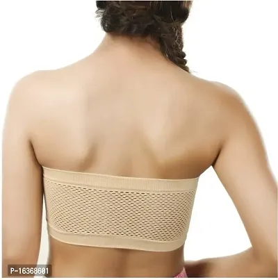 Meera's Era Tube Bra Non Padded Pack of 2(Size-28 to 34,Color- White,Beige)-thumb2