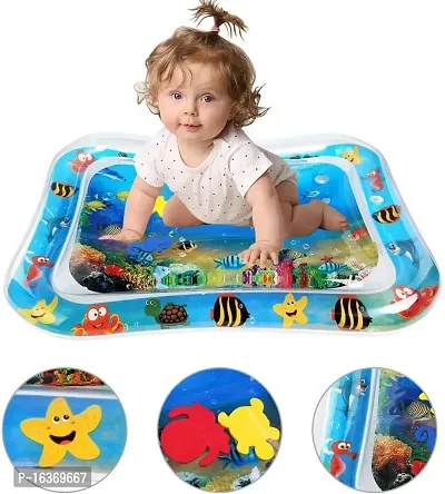 Meera's Era Baby Kids Water Play Mat | Inflatable Tummy Time Leakproof Water Play Mat | Fun Activity Play Center Indoor and Outdoor Water Play Mat for Baby -Assorted Colour (69 x 50 x 8 cm) | BPM-11-thumb3