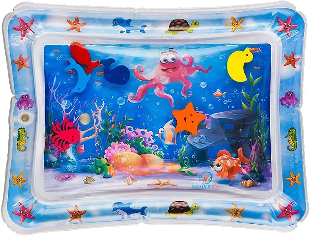 Meera's Era Baby Kids Water Play Mat | Inflatable Tummy Time Leakproof Water Play Mat | Fun Activity Play Center Indoor and Outdoor Water Play Mat for Baby -Assorted Colour (69 x 50 x 8 cm) | BPM-86