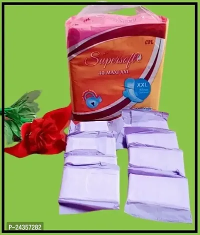 Supersoft No.1 Sanitary Pads Soft and comfortable Pads (XXL) - 40