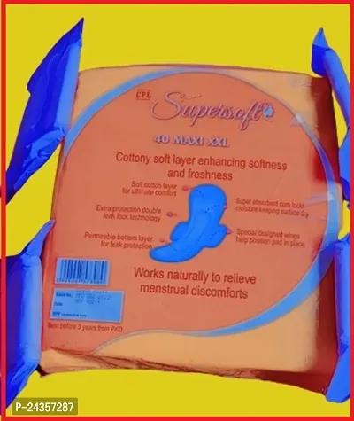 Supersoft No.1 Sanitary Pads Soft and comfortable Pads (XXL) - 40