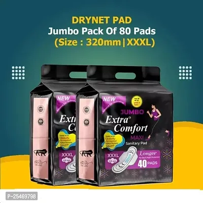 Jumbo Extra comfort Sanitary Napkin Pads (80 pads, XXXL) Sanitary Pad