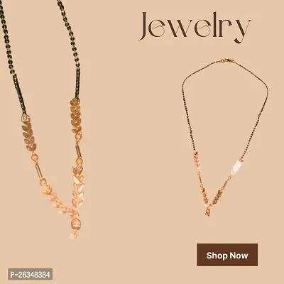 Women's Jewellery Gold Plated Mangalsutra Necklace Gold Plated Necklace Mangalsutra Golden Chain Pendant for Women and Girls