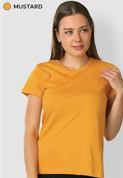 Trendy Crop Tshirt Round Neck Top For Womens