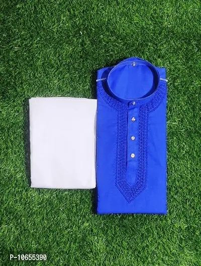 Fancy Cotton Kurta Set For Men