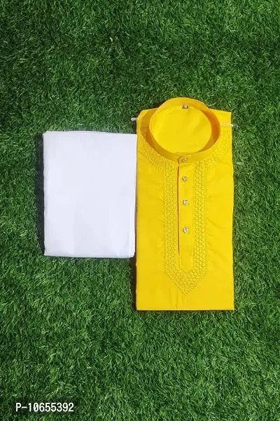 Fancy Cotton Kurta Set For Men