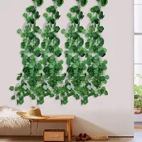 A Set Of 4 Artificial Hanging Money Plant Bail / String-thumb1