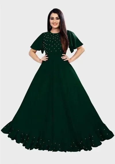 Stylish Rayon Ethnic Gown