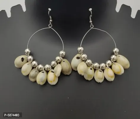 Trendy Sea Shell Earrings-thumb0