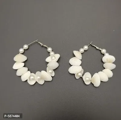 Trendy Sea Shell Earrings-thumb0