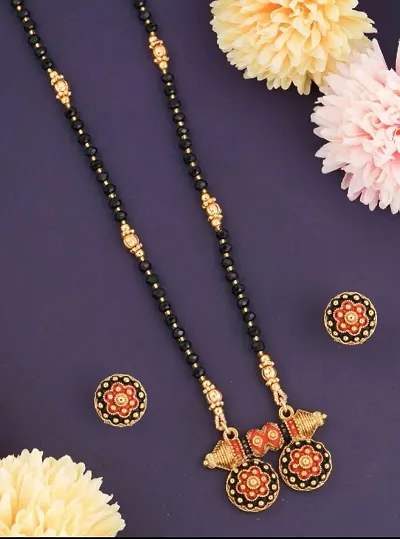 AND MANGALSUTRA WITH EARRING SET