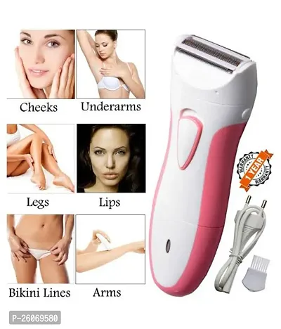 Lady Shaver GM-3073 | Underarms Bikini | Pubic Hair Removal | Silent Trimming | Rechargeable | Electric Shaver | Body Hair Trimmer for Women