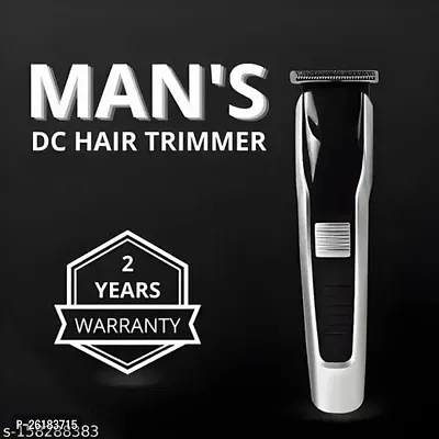 AT-538 Rechargeable Hair Beard Trimmer for Men Trendy Styler HTC Trimmer Stainless Steel Sharp Blade Beard Shaver (Black)-thumb3